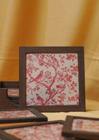 Shukr White & Rose Coaster Set